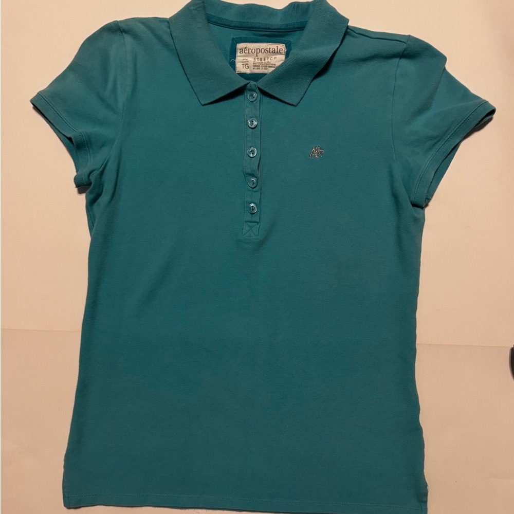 Aeropostale Turquoise Polo Shirt
